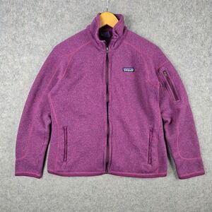 Patagonia Better Sweater Jacket Womens Medium Purple Full Zip Fleece Outdoors